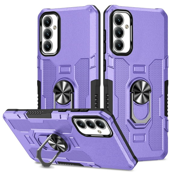 Phone Case for Samsung Galaxy A14 5G Case, A14 5G Phone Case Built in 360 Rotating Ring Stand, Luxury Heavy Duty Armor Hard PC Soft TPU Slim Phone Case for Samsung Galaxy A14 5G - Purple