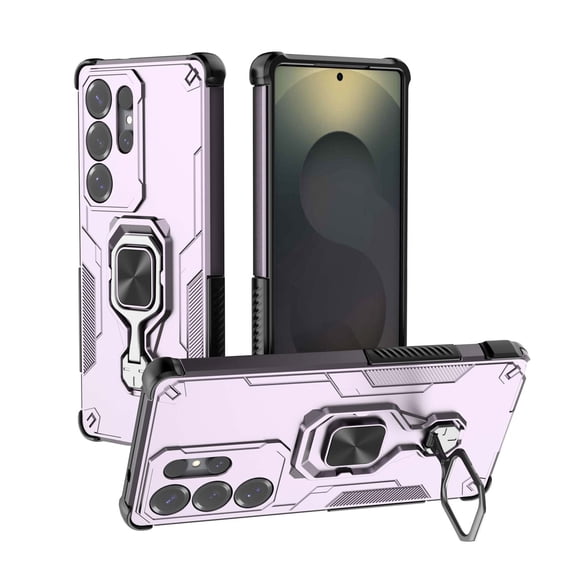 Phone Case for Samsung Galaxy A16 5G/4G with 360° Rotating Ring Holder Stand, Hybrid Shockproof Cover for Galaxy A16 5G/4G, Luxury Slim Fit Lightweight Drop Protective Rugged for Women Men, Purple