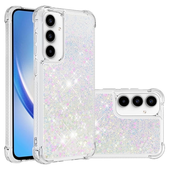 Phone Case for Samsung Galaxy A35 5G Cover Sparkle Glitter Floating Liquid Quicksand Shockproof Soft Silicone TPU Bumper Protective Cover for Samsung Galaxy A35 5G Case