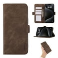 thumbnail image 1 of Phone Case for Samsung Galaxy A35, Classic RFID Blocking PU Leather Shockproof Kickstand Wallet Case with Credit Card Holder Magnetic Flip Cover Compatible with Samsung Galaxy A35, Brown, 1 of 7