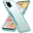 thumbnail image 1 of Phone Case for Samsung Galaxy A42 5G with Tempered Glass Screen Protector Cover and Slim Hybrid Full Body Protective Cell Accessories Glaxay A 42 G5 Gaxaly 42A S42 4G 2021 Women Men Green, 1 of 8