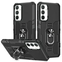 Phone Case for Samsung Galaxy A54 5G Case, A54 5G Phone Case Built in 360 Rotating Ring Stand, Luxury Heavy Duty Armor Hard PC Soft TPU Slim Phone Case for Samsung Galaxy A54 5G - Black