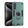 thumbnail image 1 of Phone Case for Samsung Galaxy A55 Hybrid Case with Ring Kickstand, Heavy Duty Protection Armor Case with Comfortable Grip Support Magnetic Car Mount for Samsung Galaxy A55 - Darkgreen, 1 of 7