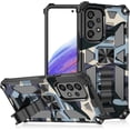 thumbnail image 1 of Phone Case for Samsung Galaxy A73 5G,Army Camouflage Case with Military Grade Protection Drop-Tested and Built-in Kickstand Cover for Samsung Galaxy A73 5G MC Navy Blue, 1 of 10