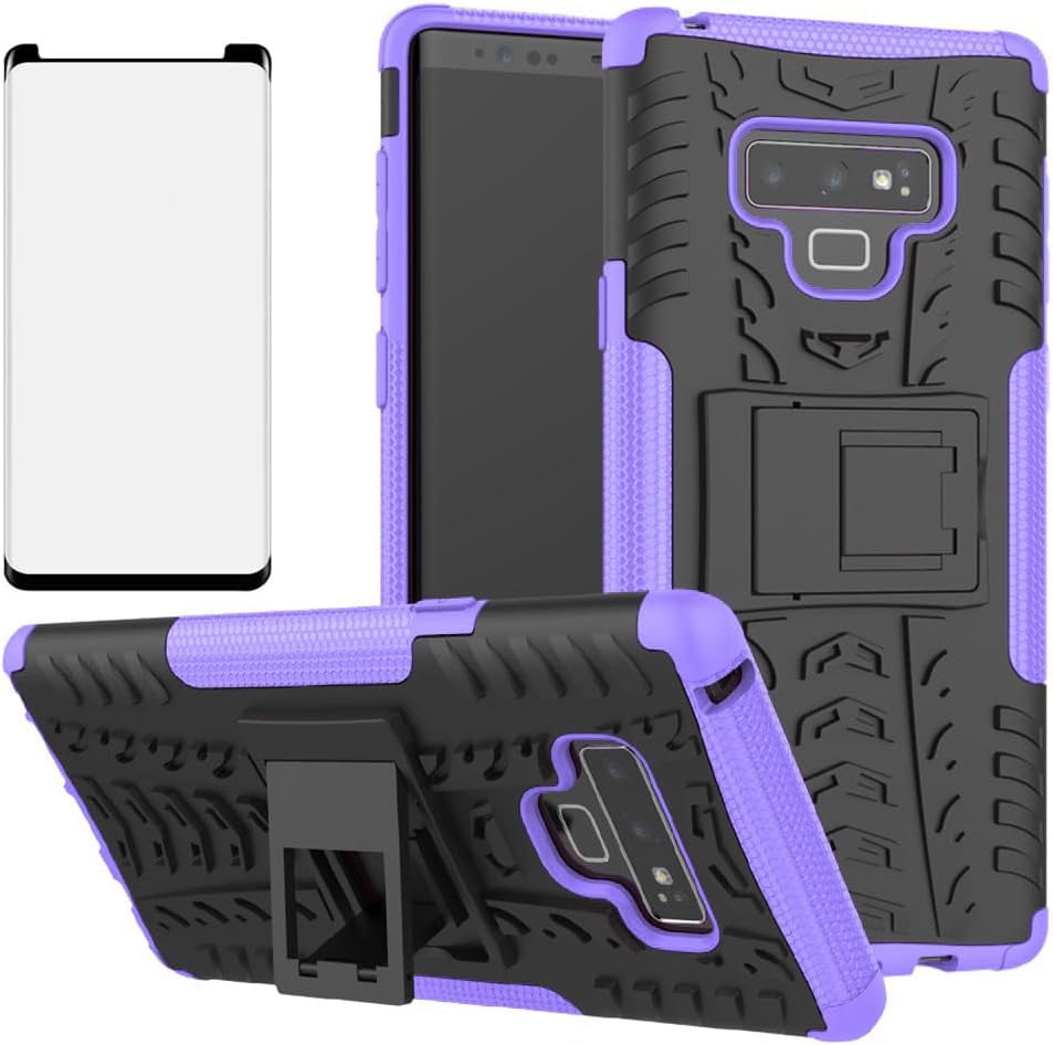 Phone Case for Samsung Galaxy Note 9 with Tempered Glass Screen