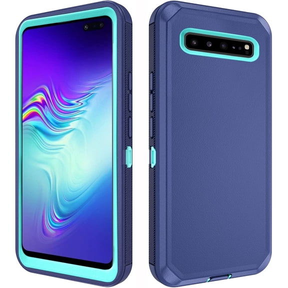 Phone Case for Samsung Galaxy S10 5G Cell Cover Hybrid Rugged Shockproof Hard Protective Drop Proof Full Body Slim Heavy Duty Mobile Accessories Glaxay S105G Galaxies S 10 G5 Women Men Black
