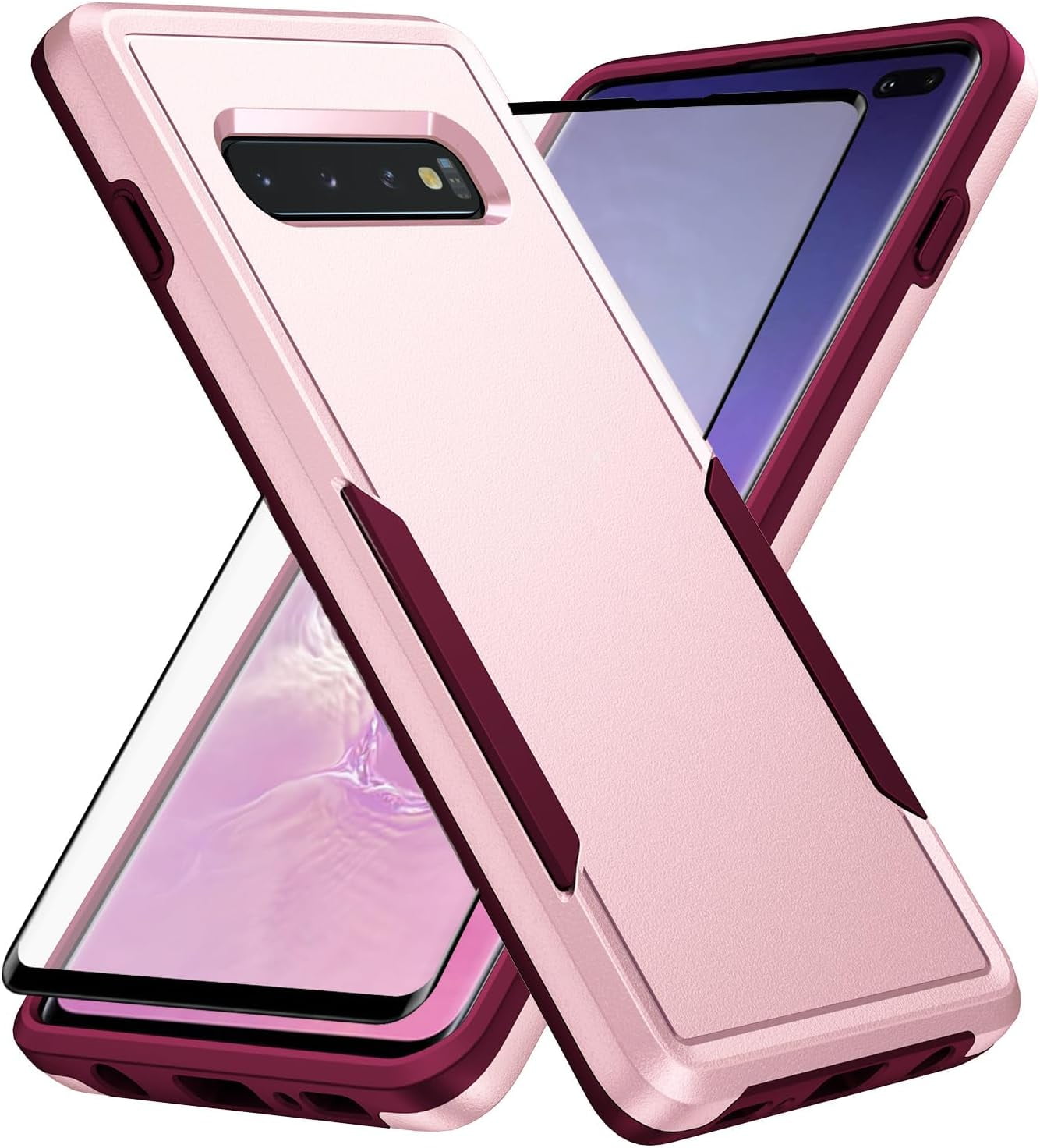 Phone Case for Samsung Galaxy S10 Plus with Screen Protector Cover