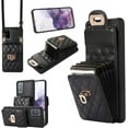 thumbnail image 1 of Phone Case for Samsung Galaxy S20 FE 5G 6.5 inch Wallet Cover with Card Holder Shoulder Crossbody Strap Long Lanyard Leather Cell S 20 EF UW S20FE5G S20FE 20S S2O Fan Edition 4G G5 Women Girls Black, 1 of 7