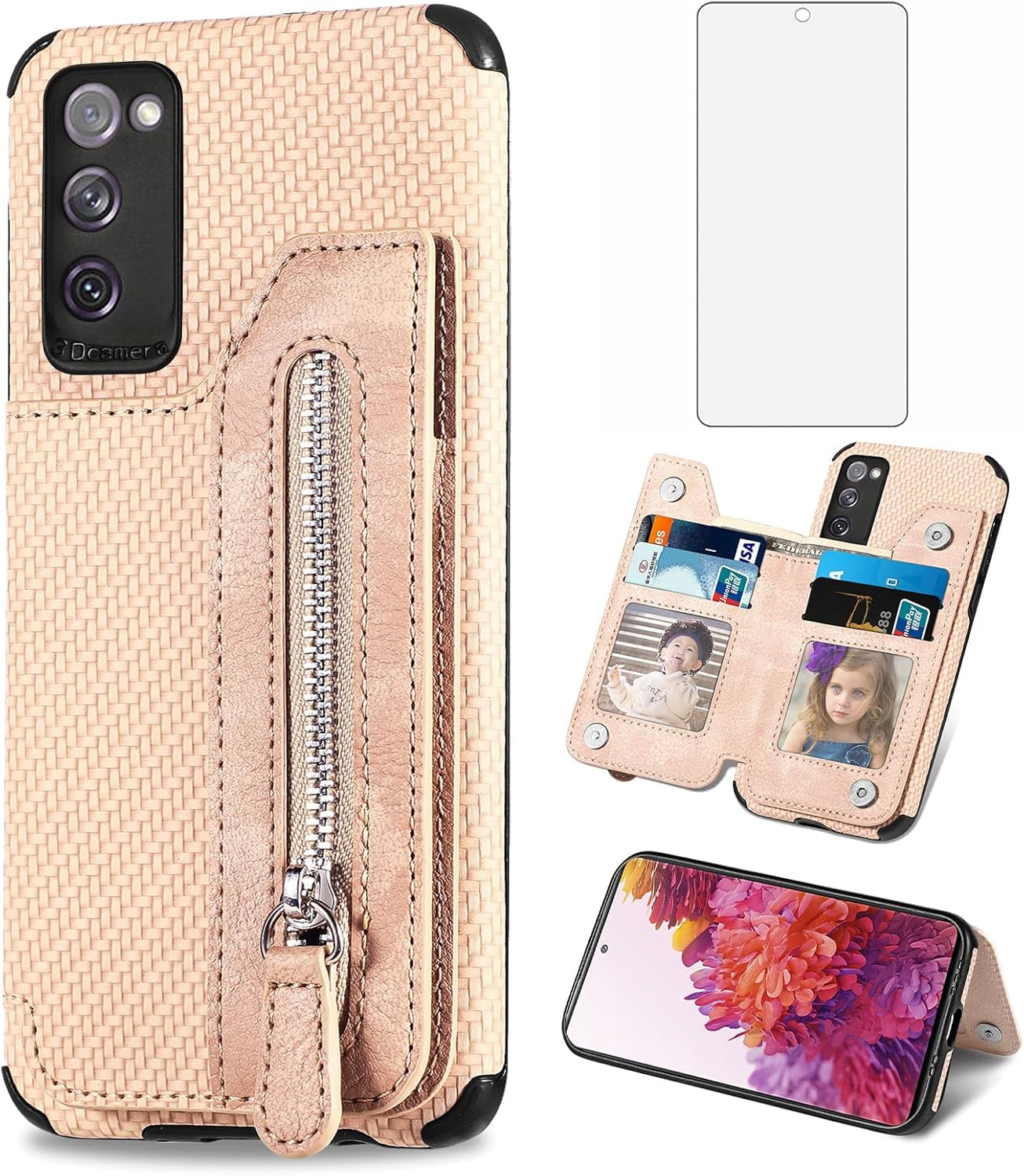 Card Holder Case For Samsung S20 Fe 5g Uw Replacement Sim Card