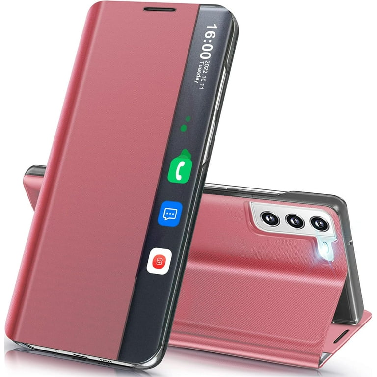 Phone Case for Samsung Galaxy S21 5G Case, Smart Clear View Window