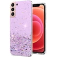 thumbnail image 1 of Phone Case for Samsung Galaxy S22 Plus 5g Purple, Bling Bling Samsung S22 Plus Case Glitter, Samsung Galaxy S22 Plus Case Clear Silicone Anti-Scratch (Samsung S22 Plus 5g, Purple), 1 of 14