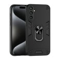 thumbnail image 1 of Phone Case for Samsung Galaxy S23 FE Hybrid Case with Ring Kickstand, Heavy Duty Protection Armor Case with Comfortable Grip Support Magnetic Car Mount for Samsung Galaxy S23 FE - Black, 1 of 7
