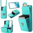 thumbnail image 1 of Phone Case for Samsung Galaxy S23 Plus S23+ 5G Wallet Cover with Card Holder Shoulder Crossbody Strap Long Lanyard Leather Cell Accessories S23plus 23S + S 23 23+ SM-S916U 6.6 inch Women Girls Green, 1 of 14