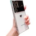 thumbnail image 1 of Phone Case for Samsung Galaxy S23 Ultra with Camera Lens Protector Luxury Electroplated Galaxy S23 Ultra Case for Women Soft Shockproof Protective Slim Fit Cute Clear Heart Case 6.8” (Silver), 1 of 9