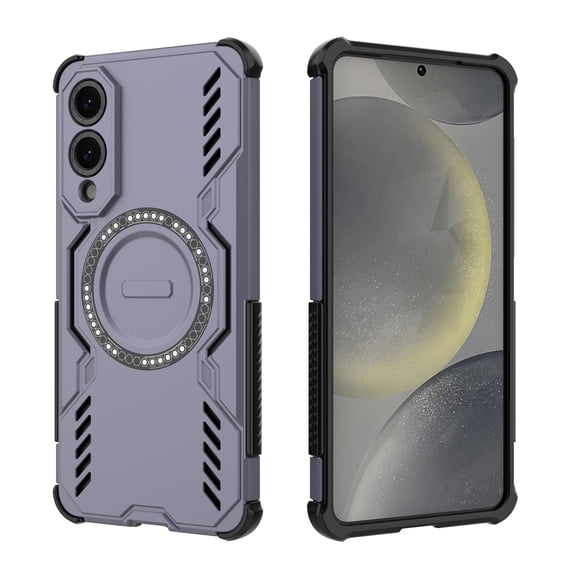 Phone Case for Samsung Galaxy S25 Edge, Compatible with MagSafe Slim Samsung Galaxy S25 Edge Case with Hybrid TPU PC Cover Camera Lens Protective Shockproof Samsung Galaxy S25 Edge Cover, Purple