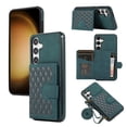 thumbnail image 1 of Phone Case for Samsung Galaxy S25 Plus, Stylish Wallet Cover with Credit Card Holder Crossbody Strap Magnetic Closure Kickstand PU Leather Drop Protective Phone Case for Samsung Galaxy S25+, Green, 1 of 7