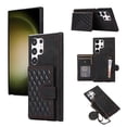 thumbnail image 1 of Phone Case for Samsung Galaxy S25 Ultra, Stylish Wallet Cover with Credit Card Holder Crossbody Strap Magnetic Closure Kickstand PU Leather Drop Protective Phone Case for Galaxy S25 Ultra - Black, 1 of 1