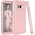 thumbnail image 1 of Phone Case for Samsung Galaxy S8 Hard Cover Shockproof Soft Silicone Bumper Hybrid Three Layer Defender Heavy Duty Protective Cell Accessories Glaxay S 8 8S Edge SM-G950U Cases Women Rose Gold, 1 of 13