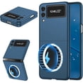 thumbnail image 1 of Phone Case for Samsung Galaxy Z Flip 3,Compatible with MagSafe Dual Layer Military Grade Drop Shockproof Anti-Scratch Works with Wireless Charging Case for Galaxy Z Flip 3 6.7'' CX -Navy Blue, 1 of 14