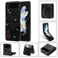 thumbnail image 1 of Phone Case for Samsung Galaxy Z Flip 5 Wallet Cover, Magnetic Closure Folio [Credit Card Holder] Bling Glitter PU Leather Shockproof Lightweight Cell Accessories Women,Black, 1 of 10
