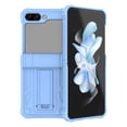 thumbnail image 1 of Phone Case for Samsung Galaxy Z Flip 5, Z Flip5 Cover with Hinge Protection, Hybrid Military Grade Shockproof Kickstand Rugged Case for Samsung Galaxy Z Flip5 - Blue, 1 of 7
