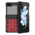 thumbnail image 1 of Phone Case for Samsung Galaxy Z Flip 5, Z Flip5 Cover with Hinge Protection, Hybrid Military Grade Shockproof Kickstand Rugged Case for Samsung Galaxy Z Flip5 - Red, 1 of 7