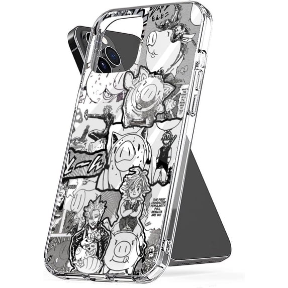 Phone Case Seven 13 Deadly 8 Sins 11 Hawk 7 Collage Xr X 12 Pro Max Se 2020 14 Accessories Scratch Waterproof Transparent Compatible with iPhone 12 6.1 Inch