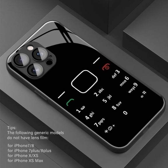 Phone Case: Simple and Creative Black Keyboard Pattern Phone Case with Lens Protection Suitable for iPhone 16/16Pro/16ProMax/16Plus/16e, 15/15Plus/15Pro/15ProMax, 14/14Plus/