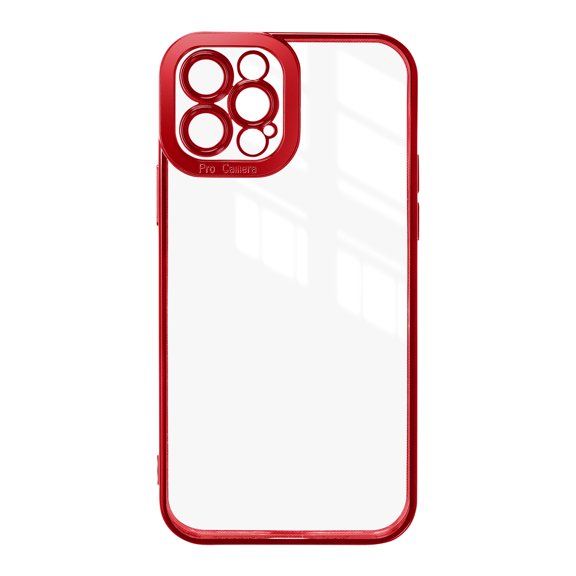 Phone Case Stylish with Suction Cup with 9H Hardness Glass Anti-Scratch Protective Back Ultra Fast Data Red Superior Blaze Collection Modern Jet Black Edition Red