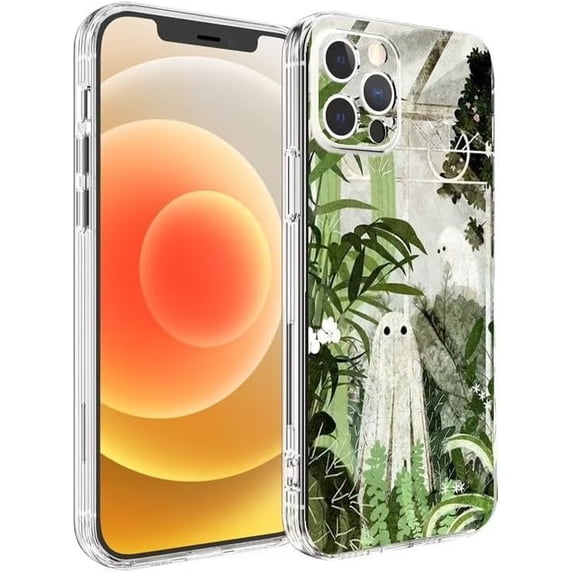 Phone Case There's A Ghost Shockproof in The Meadow Side Striped Soft Phone Cover G House Compatible with Samsung Note10 6.3 Inch