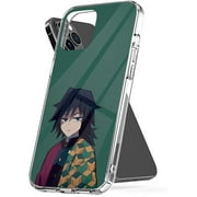 Phone Case Tomioka Shockproof Giyu TPU Demon Cover Collage Birthday Protect Transparent Compatible with iPhone 11 6.1 Inch