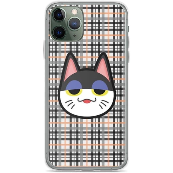 Phone Case Transparent Black Glass Animal Waterproof Charm Funny Compatible with iPhone 14 Pro 6.1 Inch