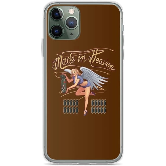 Phone Case Transparent Black Glass Remake Made in Scratch Funny Accessories Compatible with iPhone 6/6s 4.7 Inch