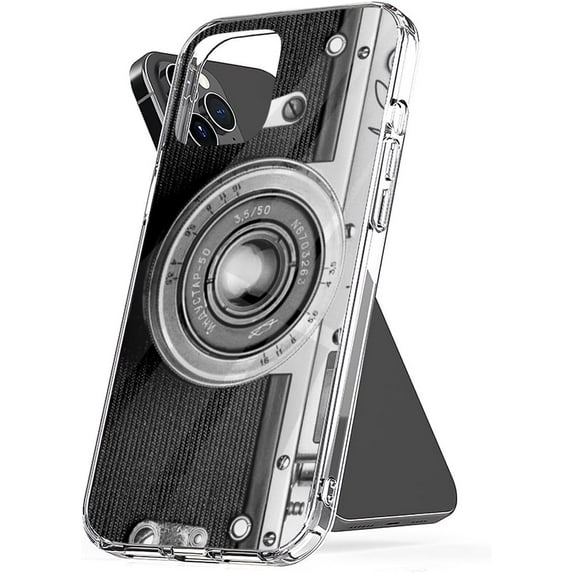 Phone Case Vintage Accessories Camera TPU for Shockproof Photography Cover Nostalgia Protect Compatible with iPhone 14 Pro 6.1 Inch