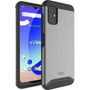 TUDIA Merge for Visible Midnight Phone Case WTVIS01 Dual Layer Heavy Duty - Metallic Slate