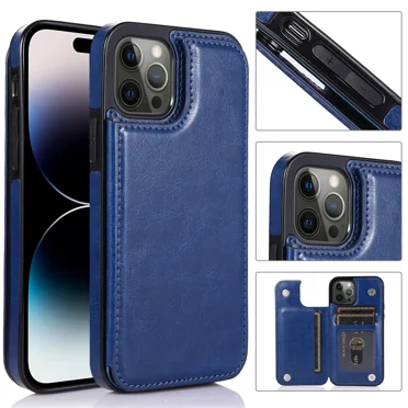 Phone Case Wallet Case for iPhone 12 pro max PU Leather Magnetic Handbag Zipper Pocket Card Slots