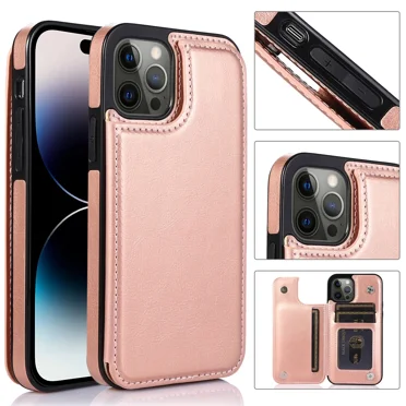 Phone Case Wallet Case for iPhone 13 PU Leather Magnetic Handbag Zipper Pocket Card Slots