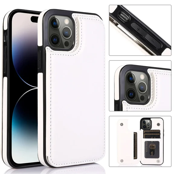 Phone Case Wallet Case for iPhone 14 pro max PU Leather Magnetic Handbag Zipper Pocket Card Slots