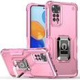 thumbnail image 1 of Phone Case for Xiaomi Redmi Note 11 4G (Not 5G) with Magnetic Kickstand, Military Grade Shockproof Heavy Duty Protective Phone Cover for Redmi Note 11 4G/Redmi Note 11S 4g JQ Pink, 1 of 7
