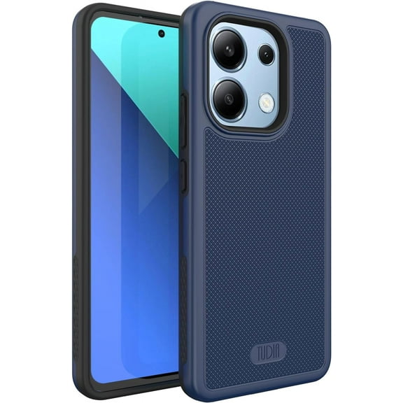 TUDIA MergeGrip Xiaomi Redmi Note 13 4G Case 2024 Heavy Duty Phone Case - Indigo Blue