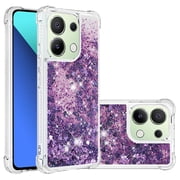 Phone Case for Xiaomi Redmi Note 13 4G Cover Sparkle Glitter Floating Liquid Quicksand Shockproof Soft Silicone TPU Bumper Protective Cover for Xiaomi Redmi Note 13 4G Case