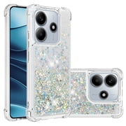 Phone Case for Xiaomi Redmi Note 14 Cover Sparkle Glitter Floating Liquid Quicksand Shockproof Soft Silicone TPU Bumper Protective Cover for Xiaomi Redmi Note 14 Case, S9