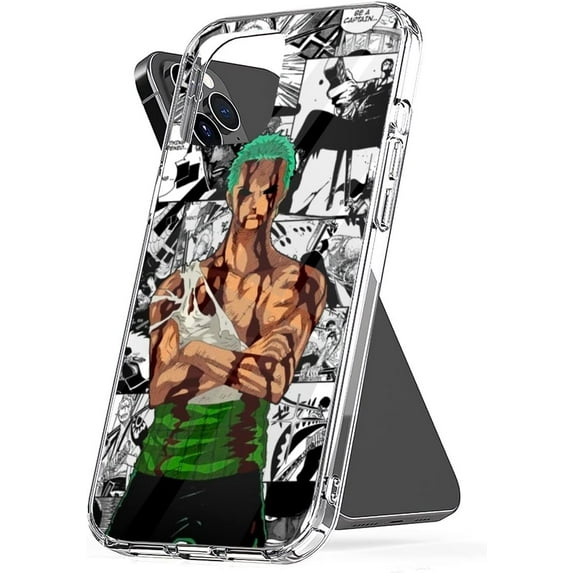 Phone Case Zoro Accessories Style Shockproof Cover Protect TPU Transparent Compatible with iPhone 15 Plus 6.7 Inch