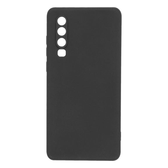 Phone Case for 5.9"x2.9"x0.39" Cell Phones TPU Silicone Full Body Protective Cover Case for Men Women, Black