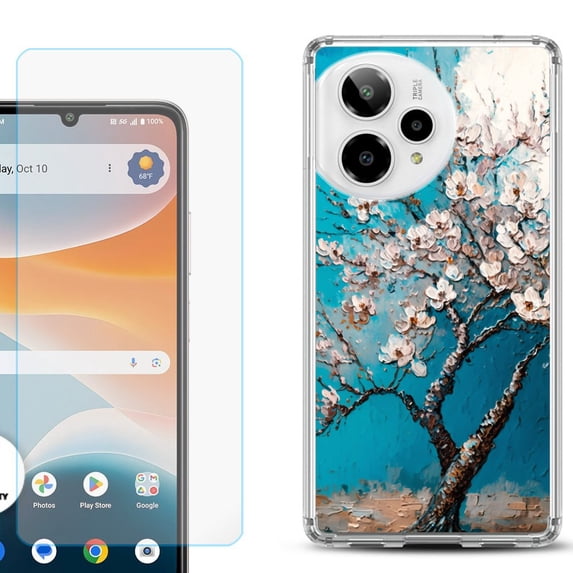 Phone Case for ATT Motivate Pro 2, with Screen Protector, by OneToughShield - Almond Tree