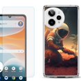 thumbnail image 1 of Phone Case for ATT Motivate Pro 2, with Screen Protector, by OneToughShield - Astronaut Planting, 1 of 5