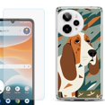 thumbnail image 1 of Phone Case for ATT Motivate Pro 2, with Screen Protector, by OneToughShield - Basset Hound, 1 of 5