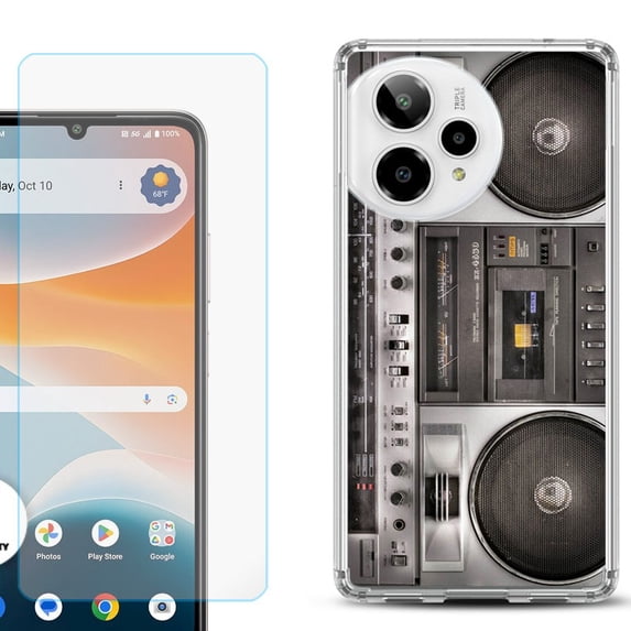 Phone Case for ATT Motivate Pro 2, with Screen Protector, by OneToughShield - Boombox