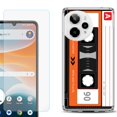thumbnail image 1 of Phone Case for ATT Motivate Pro 2, with Screen Protector, by OneToughShield - Cassette Orange, 1 of 5
