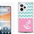 thumbnail image 1 of Phone Case for ATT Motivate Pro 2, with Screen Protector, by OneToughShield - Chevron/Anchor, 1 of 5